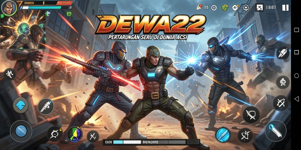 Tampilan gameplay DEWA22 yang seru dan mendebarkan.