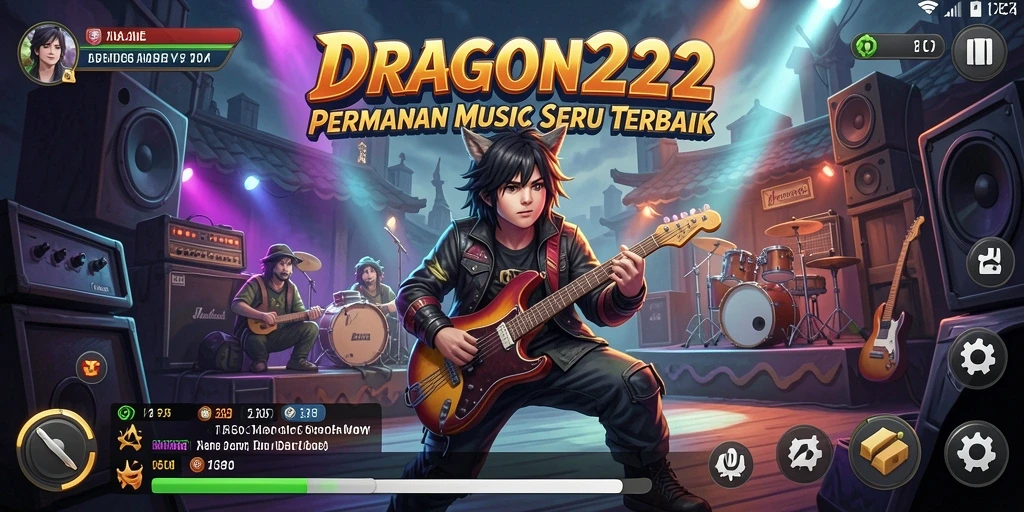 Tampilan menarik dari gameplay DRAGON222 saat memainkan lagu.