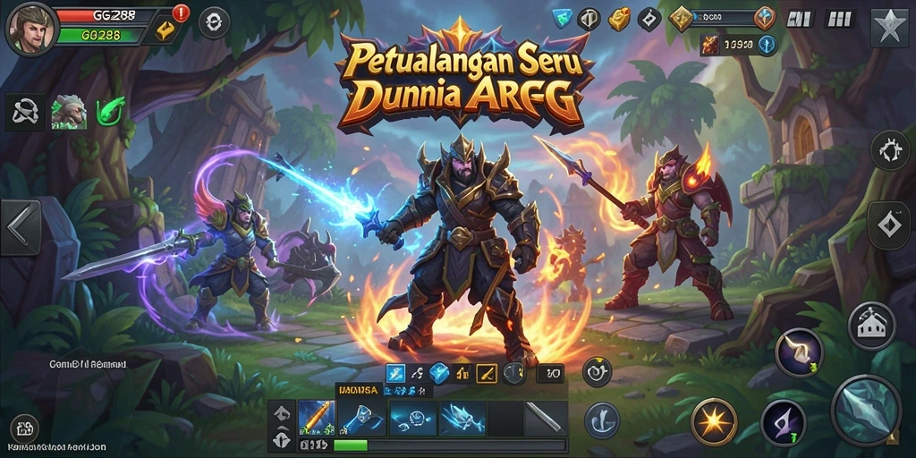 Screenshot gameplay GG288 menampilkan aksi seru dalam pertempuran ARPG.