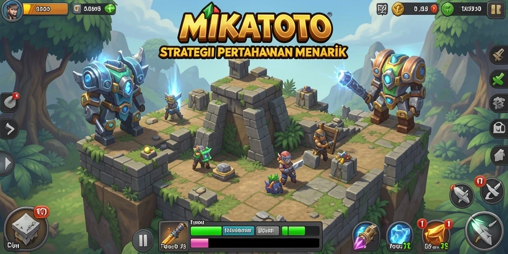 Gameplay seru di MIKATOTO Tower Defense dengan grafik yang menarik.
