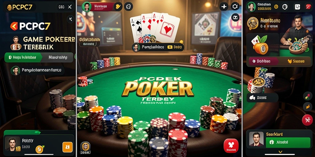 Screenshot utama <strong>PCPC7</strong> menampilkan gameplay Poker yang seru dan interaktif.