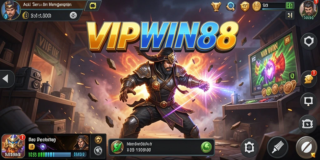 Screenshot gameplay <strong>VIPWIN88</strong> dengan aksi yang mendebarkan.